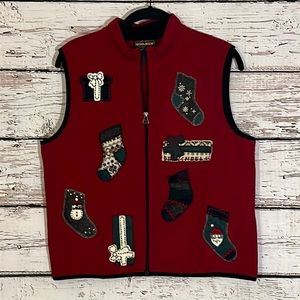 Woolrich vintage Christmas sweater vest EUC size L
